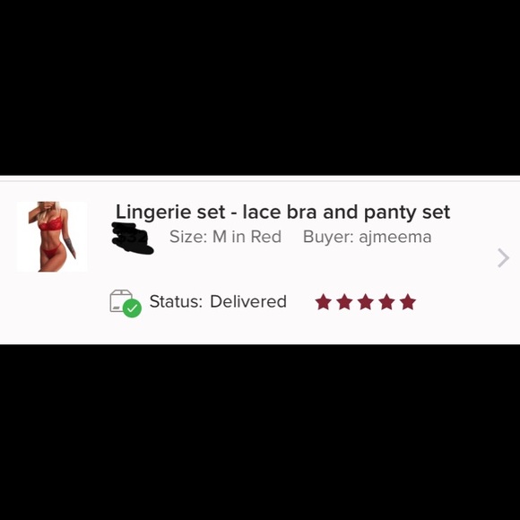 (Last 1) Lingerie set - lace bra and panty set - Picture 3 of 12